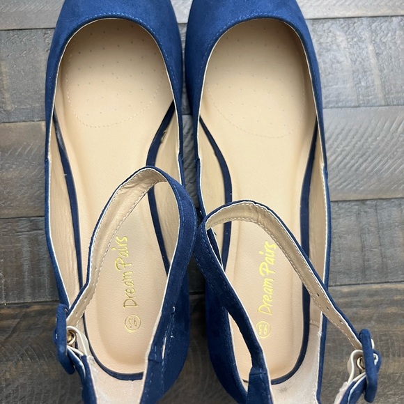 Dream Pairs Navy Suede Shoes NEW - Picture 3 of 6